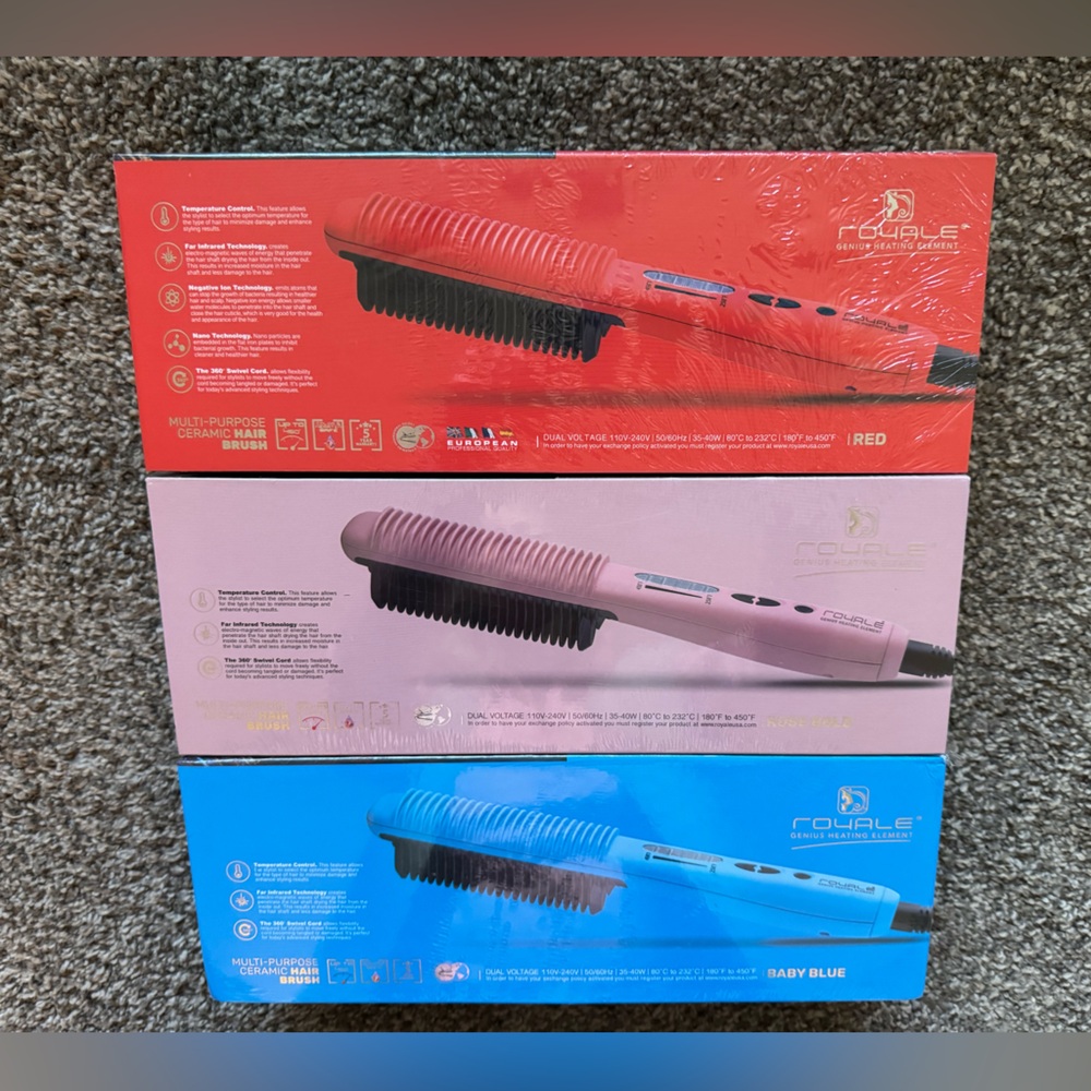 Royale Genius Heating Element Multipurpose, ceramic hairbrush